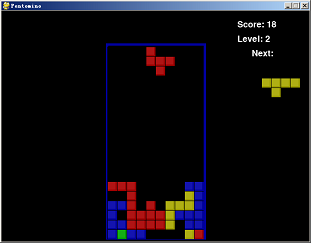 Pentomino (Python, Albert Sweigart, 2012) ingame.png