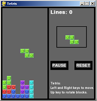 Tetris (Python, maulin pathare, 2008) ingame.png