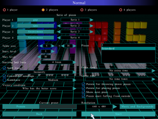 Tetris Unlimited (PC, 2001) GameSettings.png