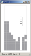 Pytris (Python, adkrz, 2019) ingame.png