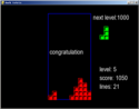 Dark Tetris (Python, 2019) ingame.png