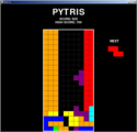 Pytris (Python, Anil, 2020) ingame.png